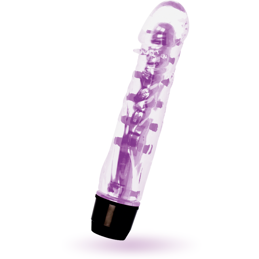 Vibrator, Glossy - Lenny, Vibratii Multiviteza, 14 CM Purple